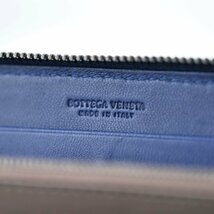 ボッテガヴェネタ BOTTEGA VENETA 長財布 メンズ イントレチャート ラウンドジップタイプ ブルー_画像4