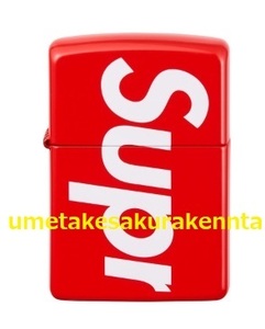 ★新品・国内正規品★18SS Supreme Logo Zippo Red ジッポ Box Logo　シュプリーム 