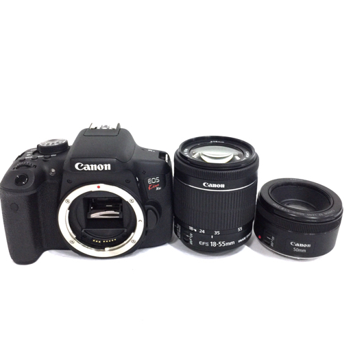 1円 Canon EOS KISS X8i EF LENS 50mm 1:1.8 STM EF-S 18-55mm 1:3.5