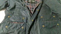 Barbour A105 Bedale Jacket C46/117cm 1996年製 バブアービデイルオイルドジャケット ネイビー 3ワラント ピンバッチ付 希少中古品_画像5