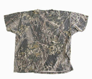 US古着 大きいサイズ 迷彩 カモフラ MOSSYOAK ポケT 半袖 Tシャツ c77