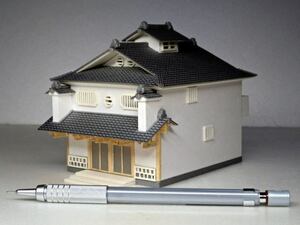 蔵ふう ミニチュア コレクション 住宅 建築模型 NO.22 縮尺 1/100 サイズ 91×122× H 102ミリ 手作り 完成品 バルサ材 スチレン材 開運