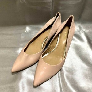 COACH Coach * size 36.5* heel sandals * pink ^8-14