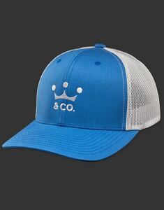 【限定】ゴルフ スコッティキャメロン キャップ Hat Crown&Co Two Tone Mesh Snapback Steel Blue/Silver