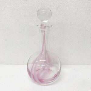 refle● caithness デキャンタ デカンタ ピンク　ガラス　酒器