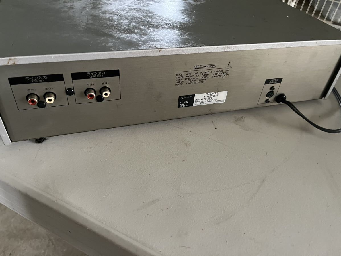 SONYソニー ステレオカセットデッキ TC-WR930 レトロ80年代
