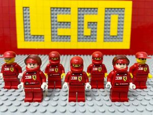 * Ferrari * Lego Mini fig Schumacher шероховатость виолончель Driver pito Crew кукла F1 рейсинг B71720