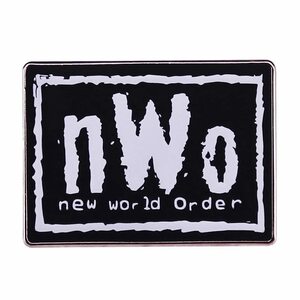 N.W.O ピンバッジ　ピンバッチ　NWO new world order