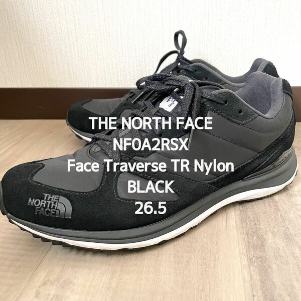 【THE NORTH FACE】ザノースフェイス スニーカー トラバースTRナイロン メンズ 匿名配送 黒 ブラック 26.5