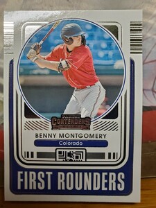 Benny Montgomery panini contenders baseball 2021 first rouders インサート　ロッキーズ　ベニー・モンゴメリー