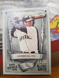 Edgar martinez Topps Allen&ginter baseball 2021 エドガー・マルティネス　historical hits インサート　マリナーズ