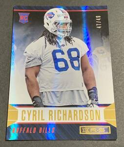 2014 Panini Rookie and Starts Cyril Richardson /49 No.123 RC Rookie Bills NFL シリル・リチャードソン 49枚限定　ルーキー　ビルズ
