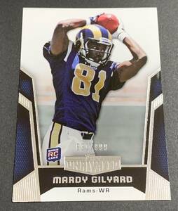 2010 Topps Unrivaled Mardy Gilyard /999 148 RC Rookie Rams NFL マーディー・ギリャール 999枚限定　ルーキー　ラムズ　トップス