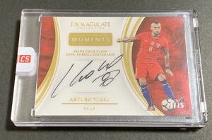 2017 Panini Immaculate Moments Arturo Vidal Auto /75 No.IM-AV Chile ビダル　直書サイン　75枚限定　シリアル　チリ　パニーニ