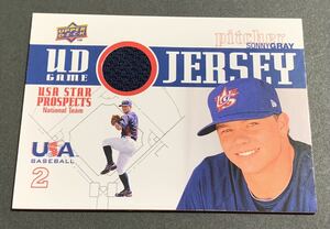 2009 Upper Deck Game Jersey Sonny Gray GJU-29 USA RC Rookie ソニー・グレイ　アメリカ代表　ジャージ　ルーキー