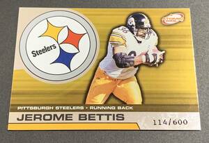 2002 Pacific Atomic Jerome Bettis /600 75 Steelers NFL ジェローム・ベティス 600枚限定　シリアル　スティーラーズ