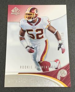 2006 Upper Deck Roger McIntosh /750 116 RC Rookie Redskins NFL ロッキー・マッキントッシュ 750枚限定　ルーキー　レッドスキンズ