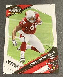 2009 Panini Score Inscription Chris Beanie Wells /999 323 RC Rookie Cardinals NFL ビーニー・ウェルズ 999枚限定　ルーキー　パニーニ