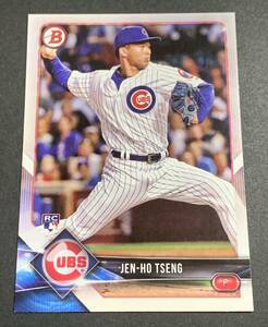 2018 Bowman Jen-Ho Tseng 11 RC Rookie Cubs MLB Topps 曾仁和 ゾン・レンフー ルーキー　カブス　トップス