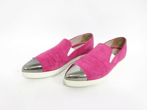 MIUMIU MiuMiu me tart u suede slip-on shoes sneakers 36 1/2 pink 