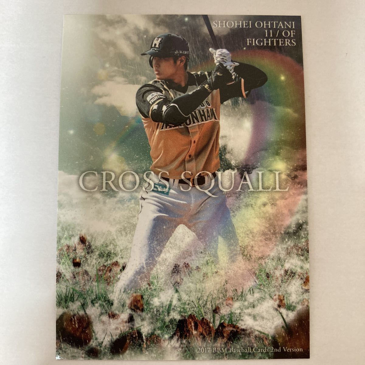 貴重BBM 大谷翔平2017年BBM CROSS SQUALL 2ndバージョンカード2017年