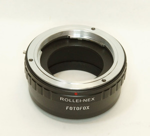 Fotofox rollei QBM → Sony E Mount Adapter QBM → Nex New