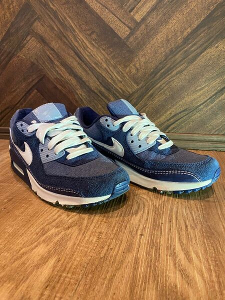 美品 26.5cm NIKE AIR MAX 90 "DIFFUSED BLUE/SAIL/MIDNIGHT NAVY