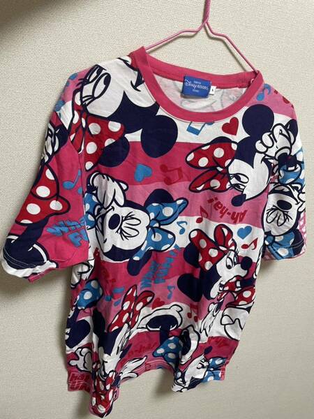 ディズニー 半袖Tシャツ 総柄