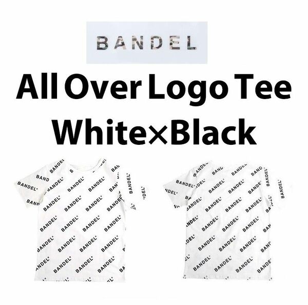BANDEL オールオーバー ロゴ Tシャツ 白 XLサイズ