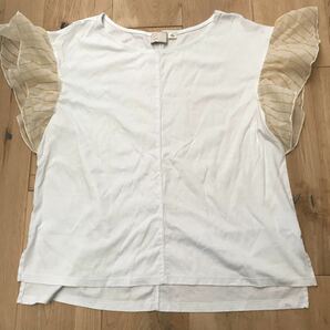 新品 Anthropologie アンソロポロジー フリルシャツ 白