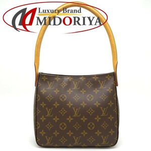 ルイ・ヴィトン・モノグラム LOUIS VUITTON ルーピングMM M51146 ショルダーバッグ ブラウン / 350439【中古】