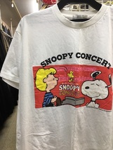 【汚れあり】スヌーピーコンサート SNOOPY CONCERT スーパーファミコン Tシャツ SFC 白 L【ネコポス可能】_画像1