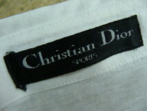 【使用感強め】Christian Dior SPORTS クリスチャンディオール スポーツ 長袖プルオーバーシャツ 白 (L)　_画像9