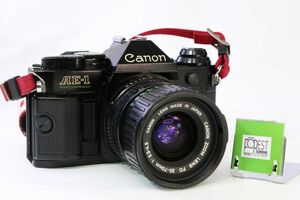 【同梱歓迎】実用■キヤノン Canon AE-1 + FD 35-70mm F3.5-4.5■シャッター全速・露出計完動・鳴きあり・割れあり■AJ 351