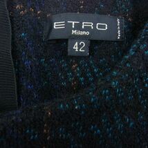 ETRO エトロ 162-18617-0638 半袖 ニット 背面ジップ マルチカラー系 42【中古】_画像4