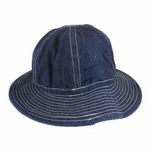 The REAL McCOY'S ザリアルマッコイズ HAT WORKING DENIM BLUE デニム アーミー ハット インディゴブルー系 7 1/4【美品】【中古】_画像3