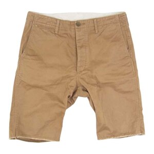 VISVIM ビズビム 112105008013 CHINO SHORTS CUT OFFS ショート パンツ コットン ショーツ カットオフ ブラウン系 2【中古】