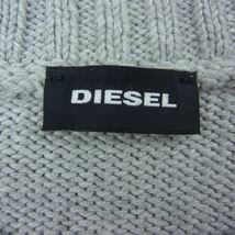 DIESEL ディーゼル パッチワーク ニット セーター グレー系 XL【中古】_画像4