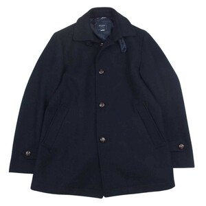 ケント Kent KNOT112 ウール ステンカラー コート ネイビー系 M【中古】