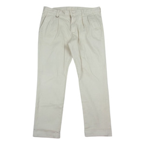 SOPHNET. ソフネット SOPH-150086 2TUCK ANKLE CUT PANT 2タック アンクル カット パンツ オフホワイト系 L【中古】