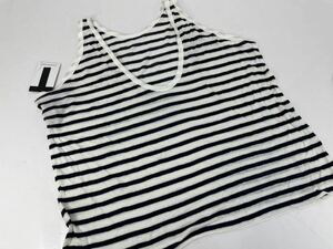 T by ALEXANDER WANG tea bai Alexander one tank top 400106R14 059 INK&WHITE /XS size regular price Y15,015