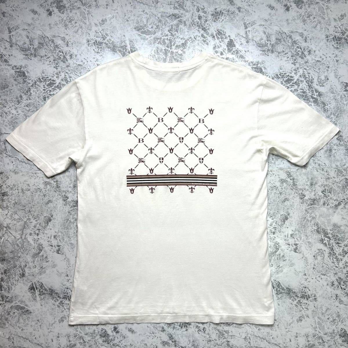 希少な柄】バーバリーブラックレーベル BURBERRY BLACK LABEL Tシャツ