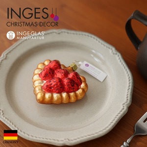 クリスマスツリー 飾り オーナメント INGE-GLAS MANUFAKTUR いちごケーキ 9cm［10064S020］