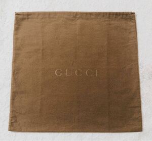 グッチ「GUCCI」バッグ保存袋 旧型（2641) 正規品 付属品 内袋 布袋 巾着袋 ブラウン 布製 41×39cm 