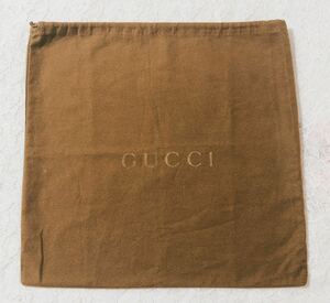 グッチ「GUCCI」バッグ保存袋 旧型（2642) 正規品 付属品 内袋 布袋 巾着袋 ブラウン 布製 41×39cm 