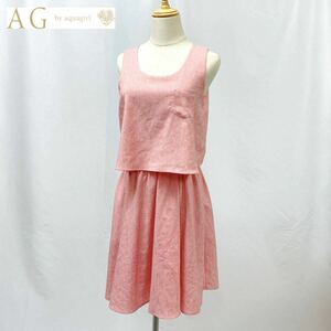 Z256 beautiful goods AG by aquagirle-ji-bai Aqua Girl no sleeve One-piece lady's pink M!!