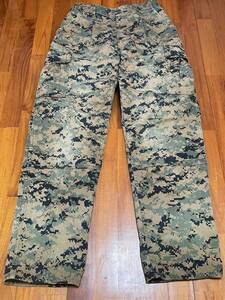 米軍放出品　中古良品　ＵＳＭＣ　ＭＡＲＰＡＴ　ＷＯＯＤＬＡＮＤ　ＴＲＯＵＳＥＲ① Ｓ-Ｒ