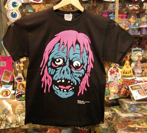 BURNING the REGISTER バーニングザレジスター ZOMBIE ゾンビ Tシャツ ブルー キャラクター モンスター monster プリントTシャツ 