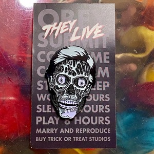 THEY LIVE ゼイリブ オフィシャル ピンバッジ sf映画 ジョンカーペンター alien pins ピンバッチ 