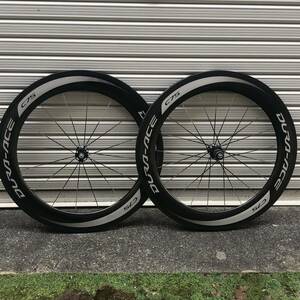 中古 SHIMANO DURA-ACE シマノ デュラエース WH-9000-C75-TU カーボンディープリムホイールセット 送料無料